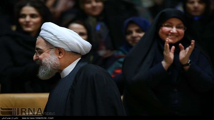 Rouhani Hails Women’s Role Weeks before Elections
