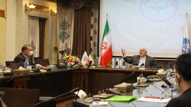 Zarif urges dialogue to found &quot;strong region&quot; , says Iran cannot be overlooked