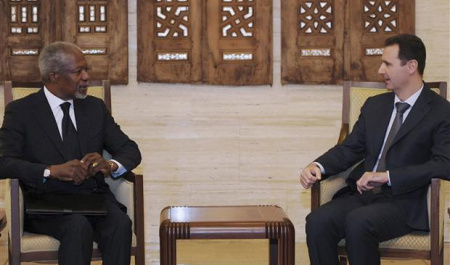 Annan and Assad: Negotiations West wishes to fail