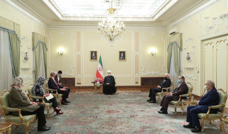 Rouhani meets Irish FM, says JCPOA revival dependent on lifting sanctions
