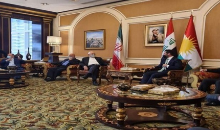 Zarif welcomed by officials of Iraqi Kurdistan Region