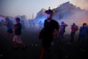 تظاهرات در بیروت در یک سالگی انفجار بندر