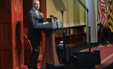 اوباما در مسجد مریلند درس آزادی ادیان داد 