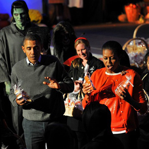 /گزارش تصويرى/ اوباما در هالوين
