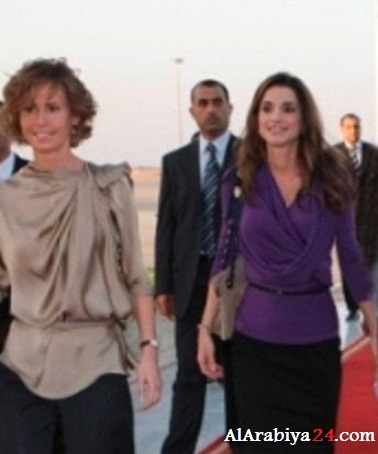 پاسخ همسر اسد به ملکه اردن 