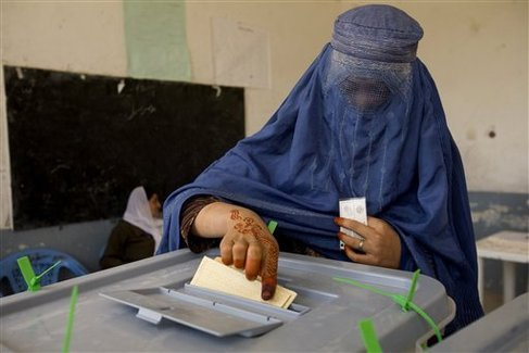 میزان مشارکت در انتخابات افغانستان