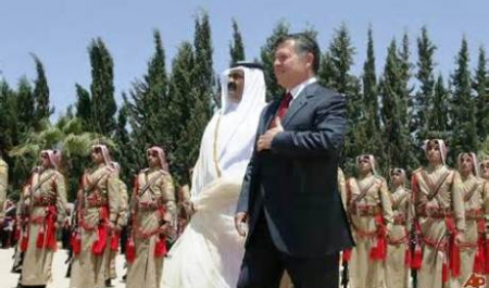 قهر امیر قطر با پادشاه اردن