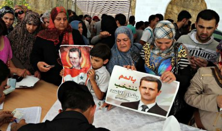 شوک مخالفان اسد از حضور مردم پای صندوق‌های رای