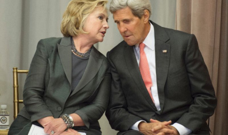 نگاه متفاوت کلینتون و کری به مذاکره با ایران 