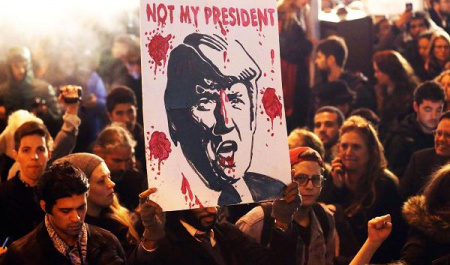 رکوردشکنی تظاهرات علیه ترامپ
