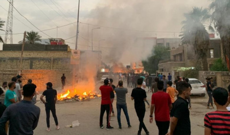 تظاهرات مشکوک عراق