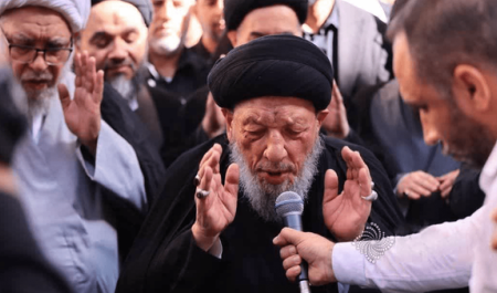 مراسم باشکو تشییع رهبر شهید انقلاب در عراق